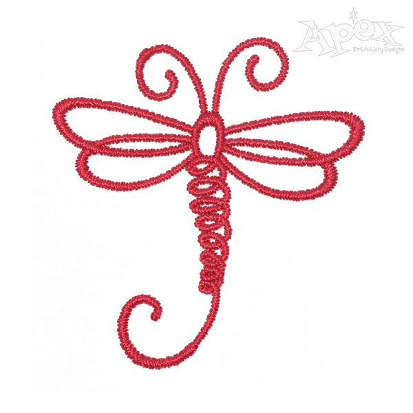 Dragonfly Embroidery Design