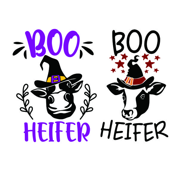 Boo Heifer SVG Cuttable Design
