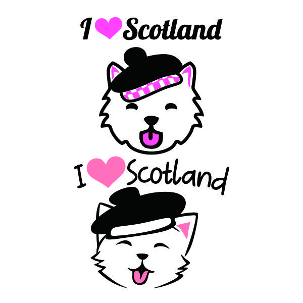 I Love Scotland SVG Cuttable Design