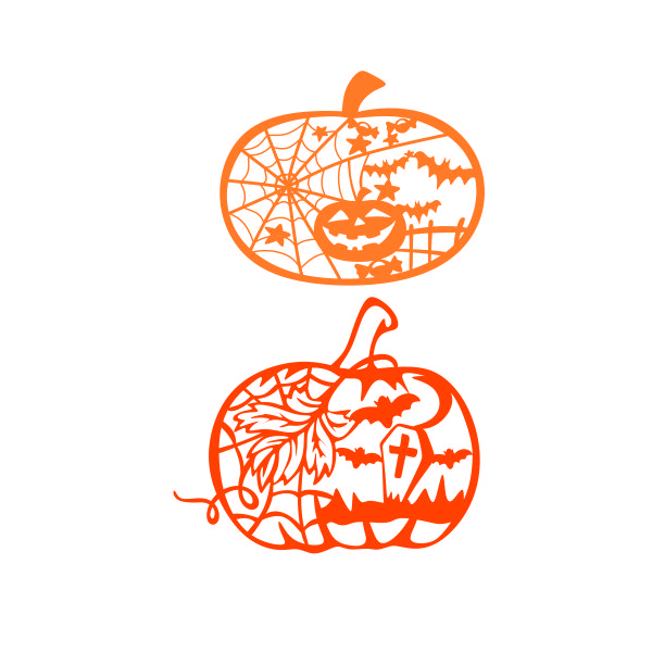 Halloween Pumpkin SVG Cuttable Design