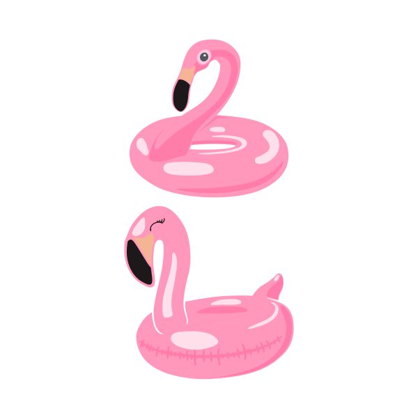 Flamingo Pool Float SVG Cuttable Design