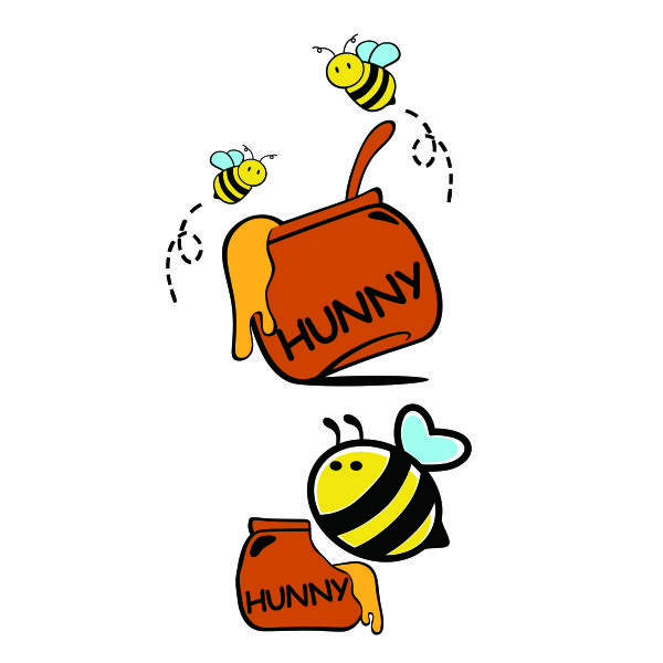 Hunny Bee SVG Cuttable Design