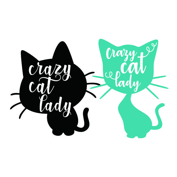 Crazy Cat Lady SVG Cuttable Design