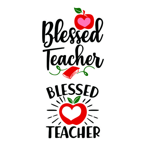Blessed Teacher SVG Cuttable Design