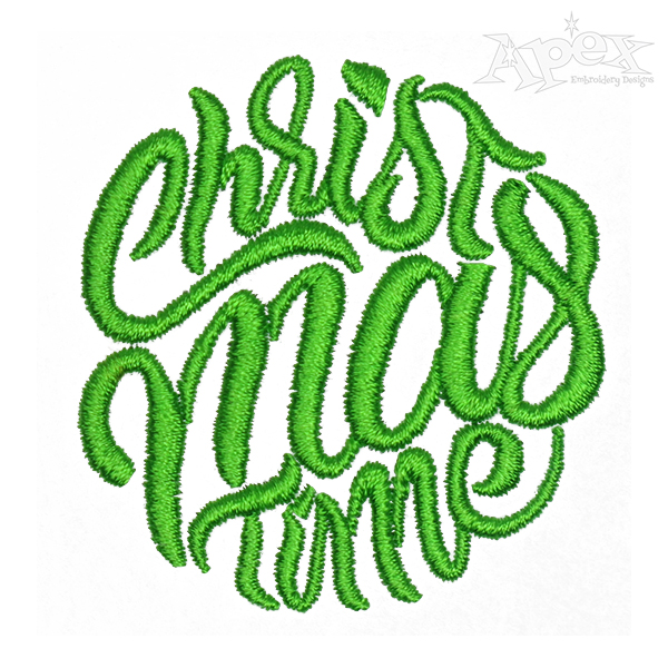 Christmas Time Embroidery Design