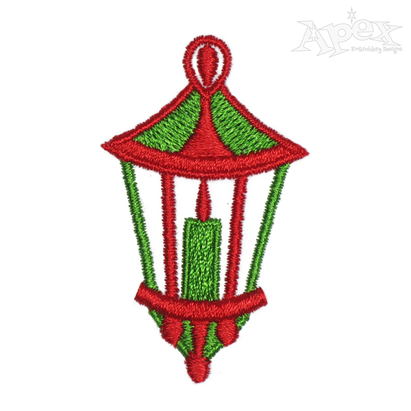 Lantern Embroidery Design