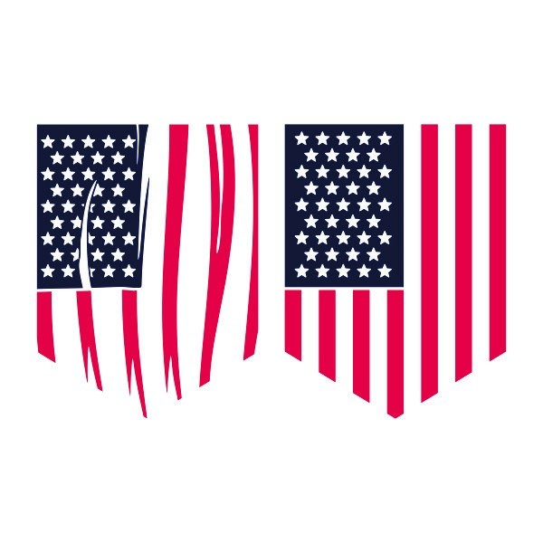 Pocket US Flag SVG Cuttable Design