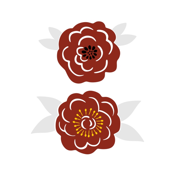 Poppy Flower SVG Cuttable Design