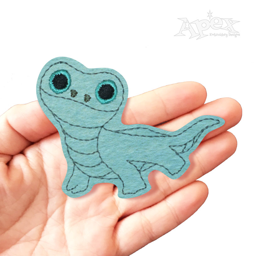 Salamander Feltie ITH Embroidery Design