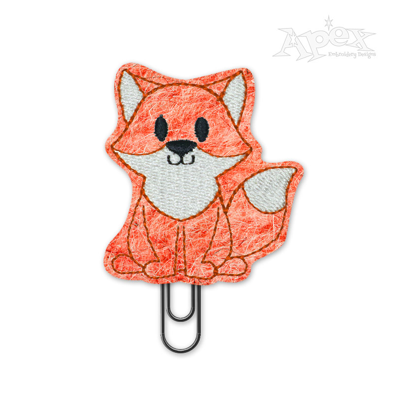 Little Fox Feltie ITH Embroidery Design