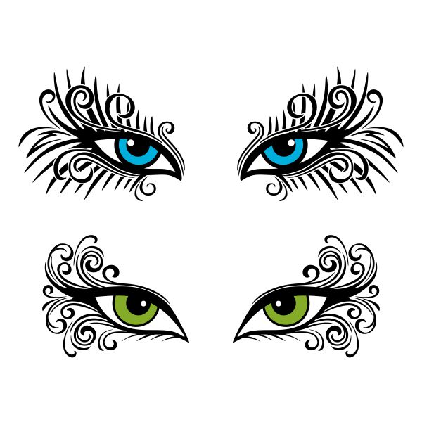 Beautiful Eyes Cuttable Design