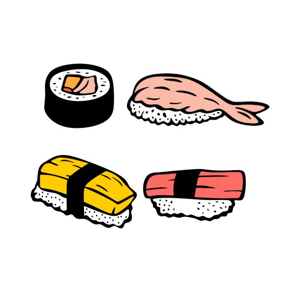 Sushi Pack Cuttable Design