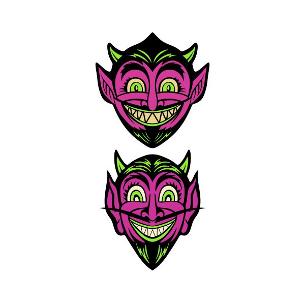 Hooligan Devil Face Cuttable Design