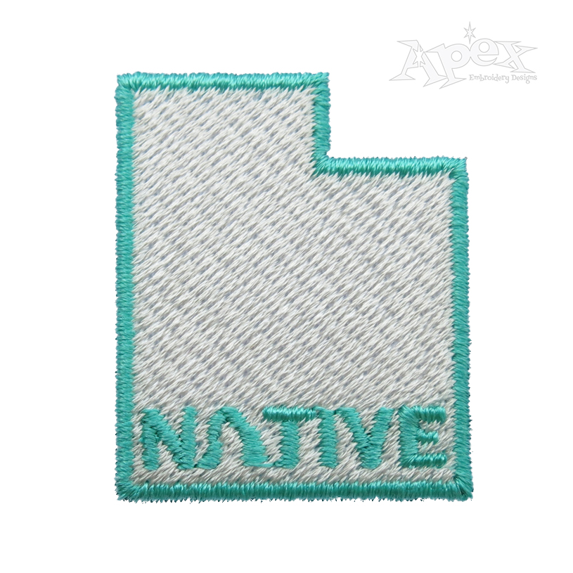 Utah Native Embroidery Design