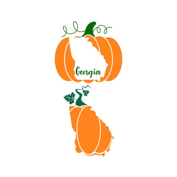 Georgia Pumpkin Cuttable Design
