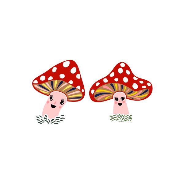 Happy Mushroom Cuttable Design