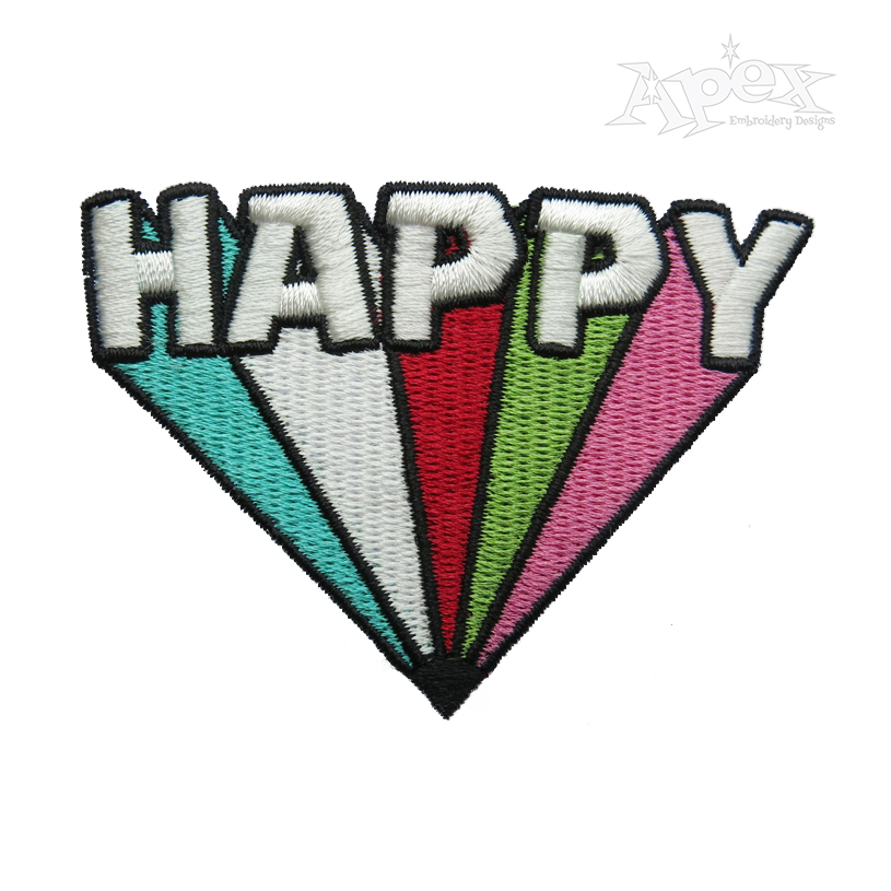 Happy Embroidery Design