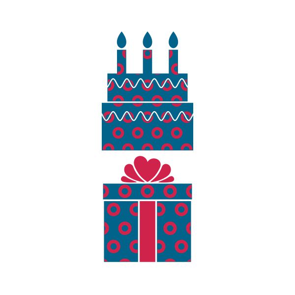 Birthday Gift Box Cuttable Design