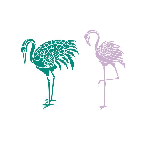 Standing Flamingo Cuttable Design