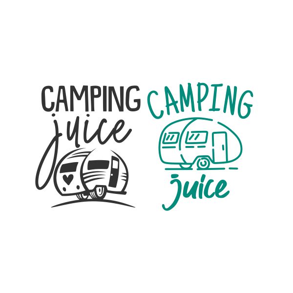 Camping Juice Camper Trailer Cuttable Design