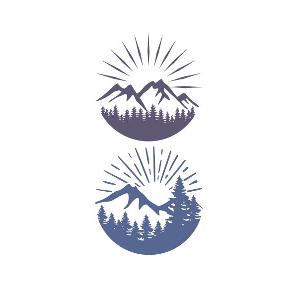Forest Mountain Cuttable Design