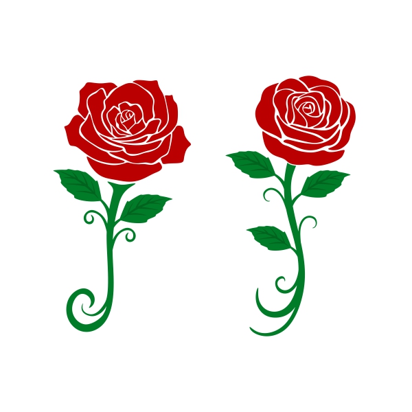 Rose Flowers Cuttable Design