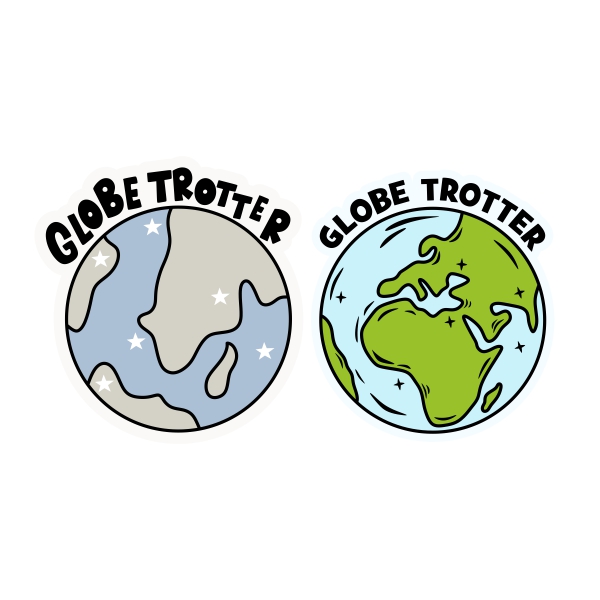 Globe Trotter SVG Cuttable Design