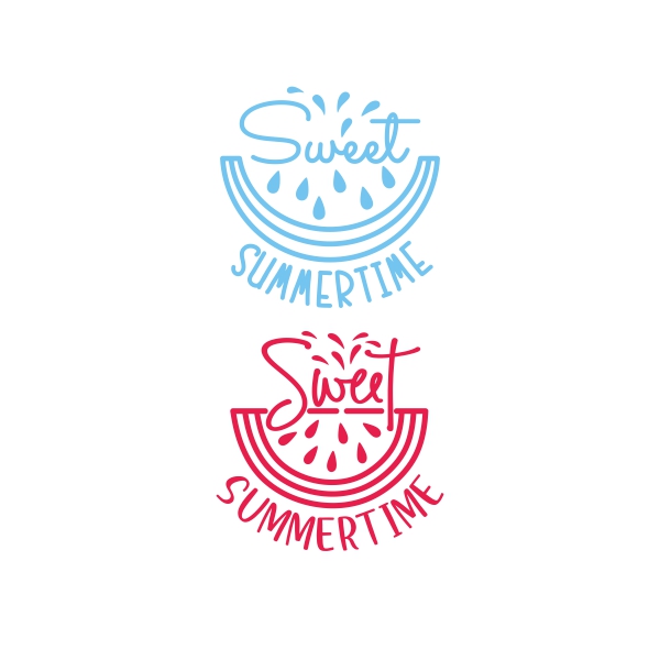 Sweet Summertime Watermelon Cuttable Design