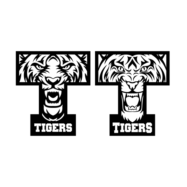 Tigers Mascot Cuttable Design