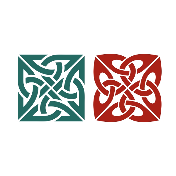 Celtic Irish Decorative Block SVG Cuttable Design