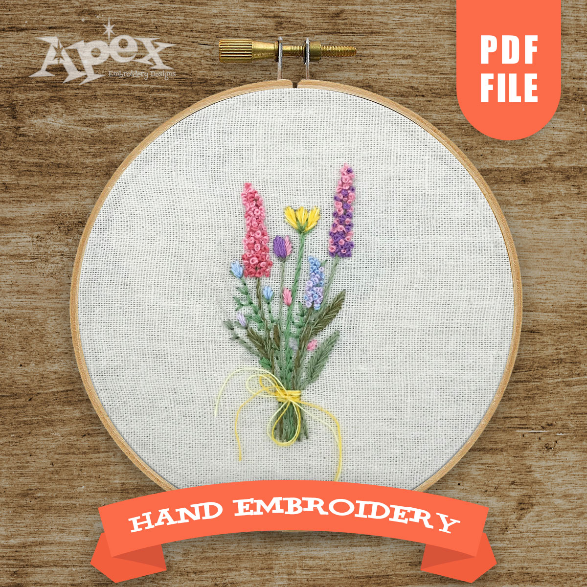 Floral Boutique Hand Embroidery PDF Pattern