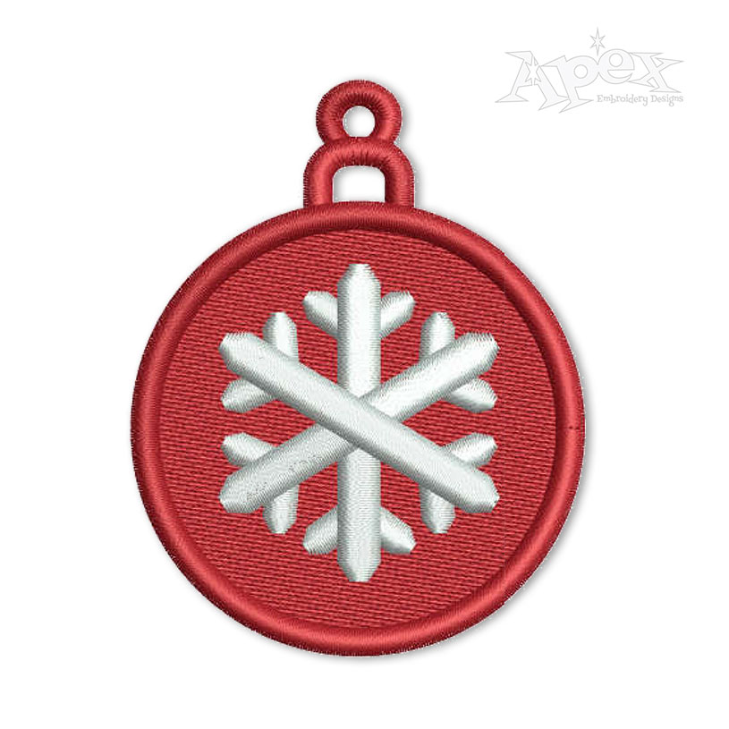 Snowflake Ornament Embroidery Design