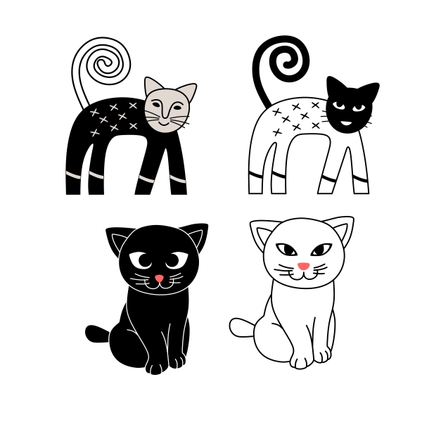 Cats Pack SVG Cuttable Designs