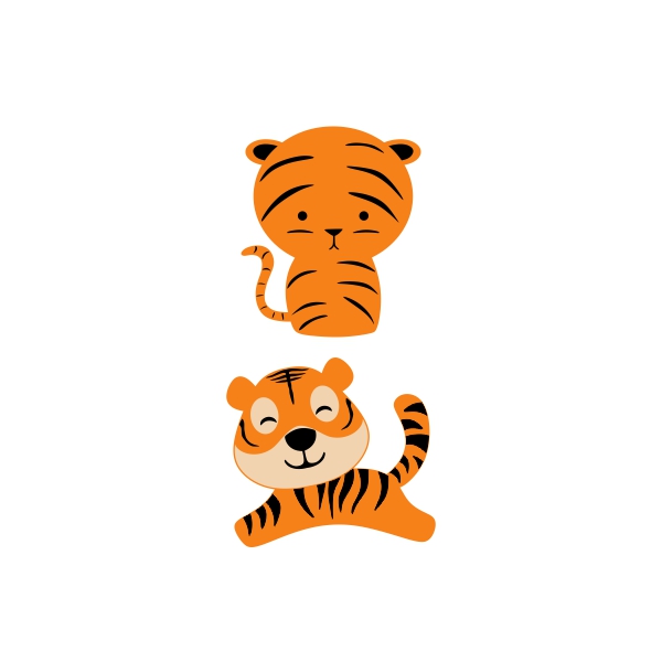 Cute Tiger SVG Cuttable Designs