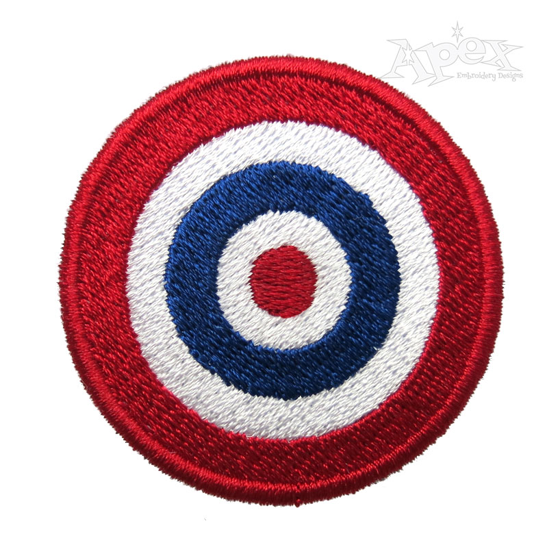 Bullseye Target Embroidery Designs
