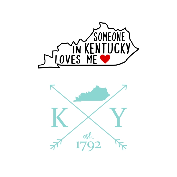 Someone in Kentucky Loves Me 1792 SVG Cuttable Designs