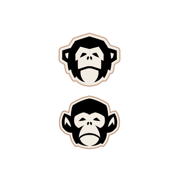 Ape Monkey Face SVG Cuttable Designs