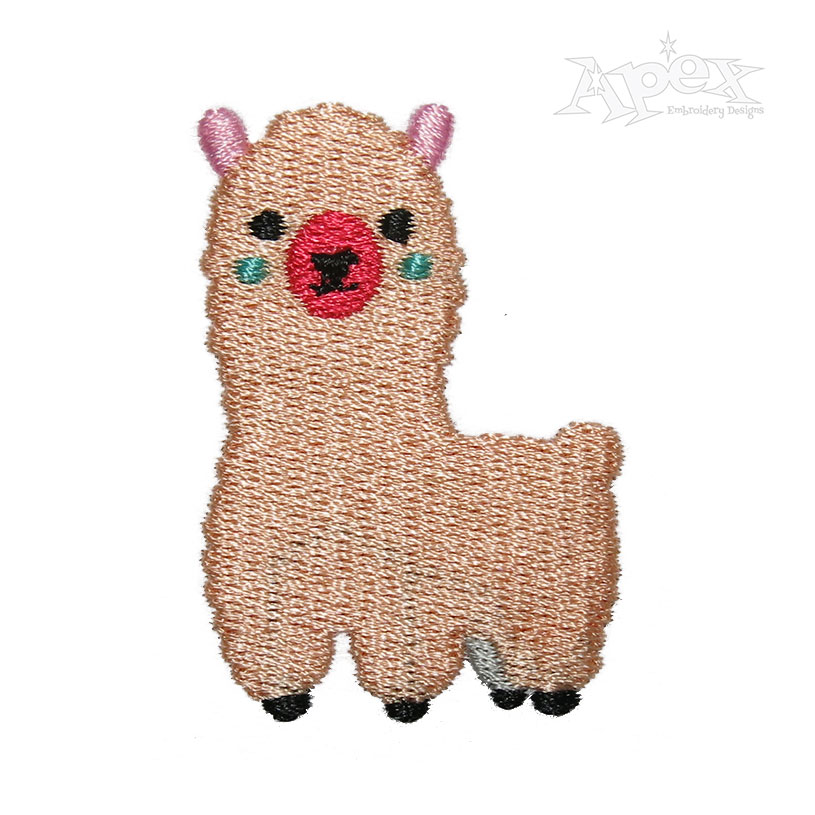Cute Llama Instant Download Embroidery Design