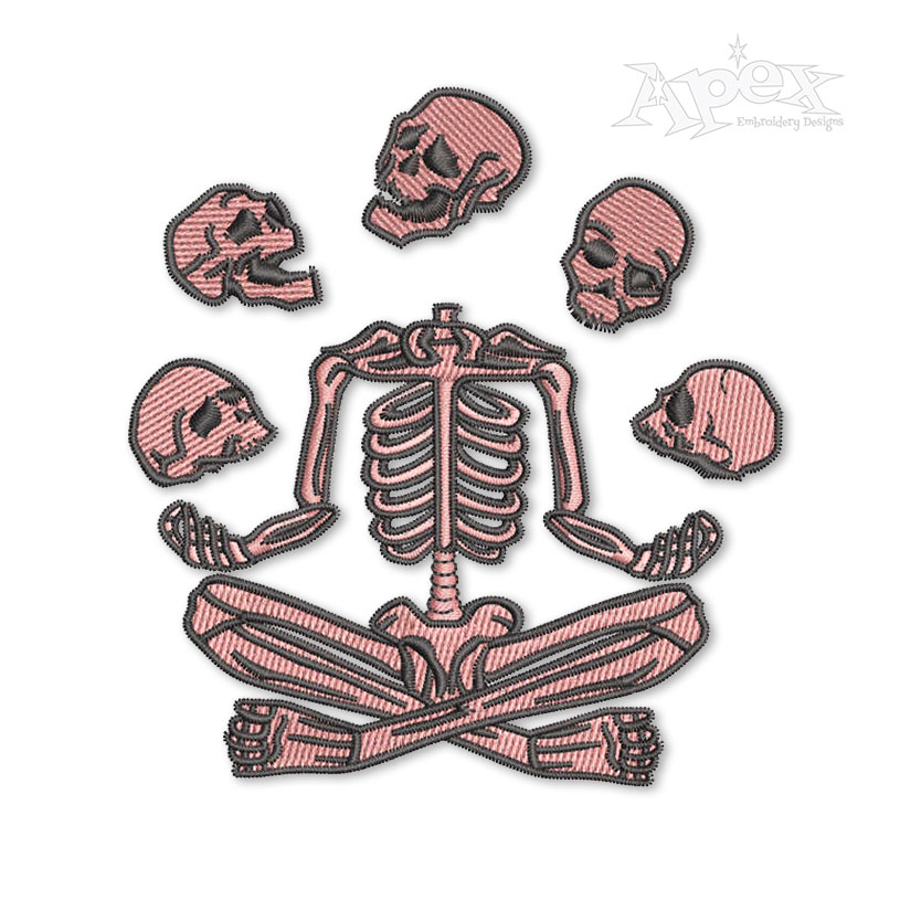 Skeleton Juggling Skulls