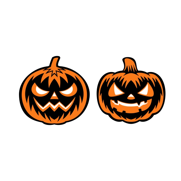 Halloween Jack-o'-lantern Carved Pumpkin SVG