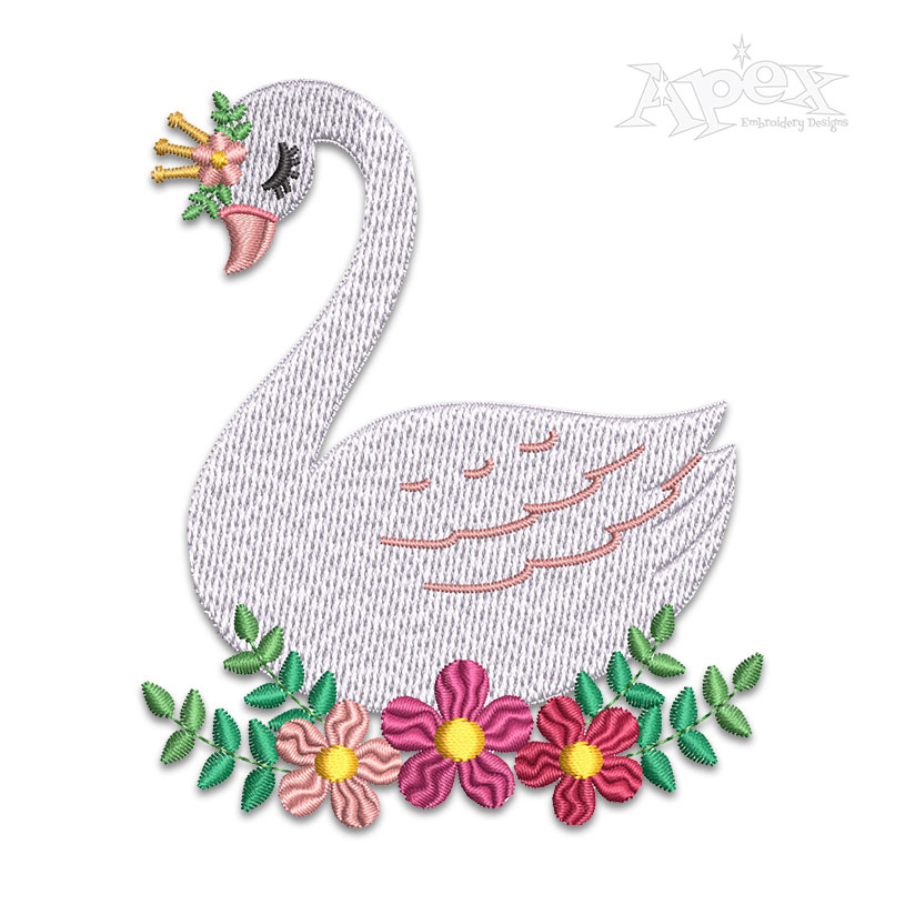 Floral Swan