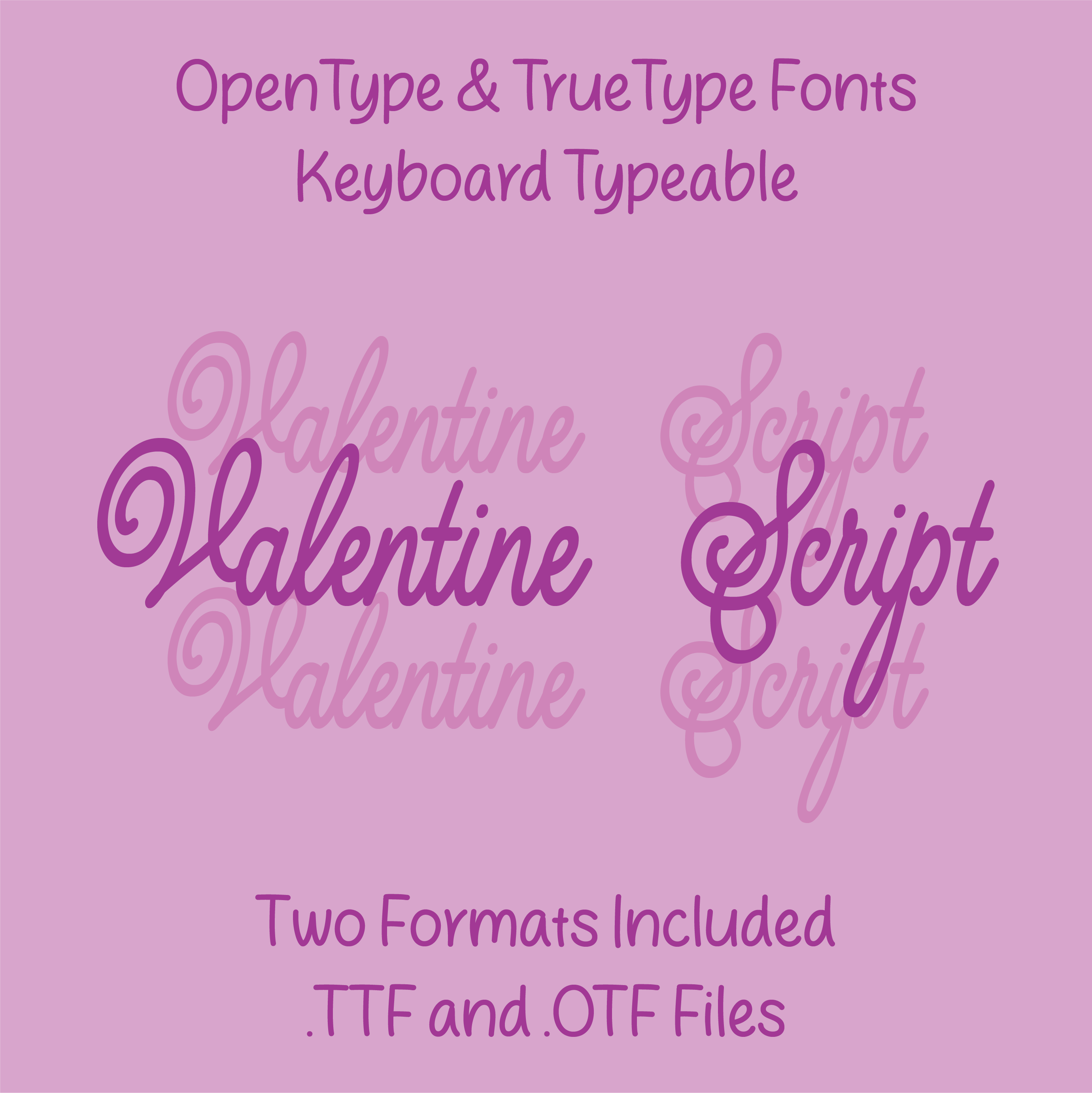 Valentine Script TrueType Font