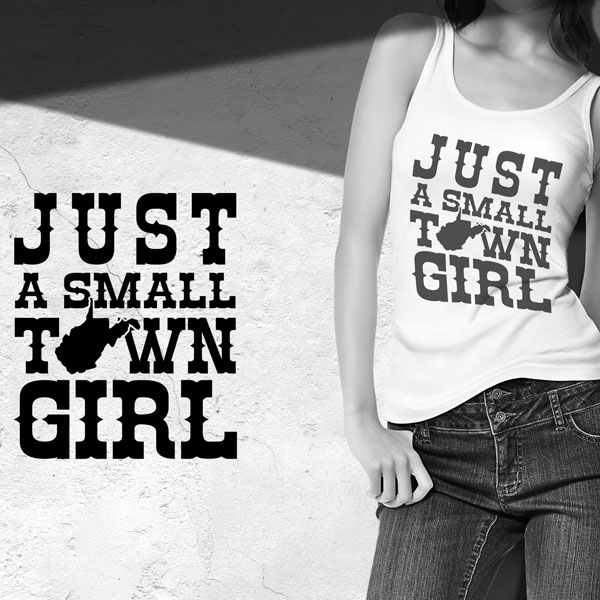 Just A Small Town Girl Women's Fashion Sleeveless Muscle Workout