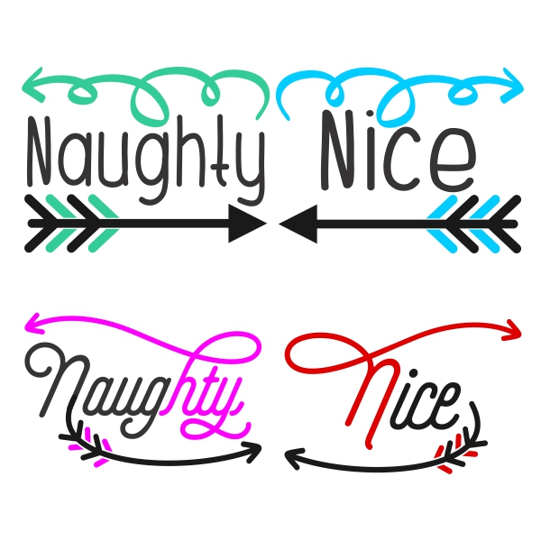 Naughty and Nice Cuttable Designs