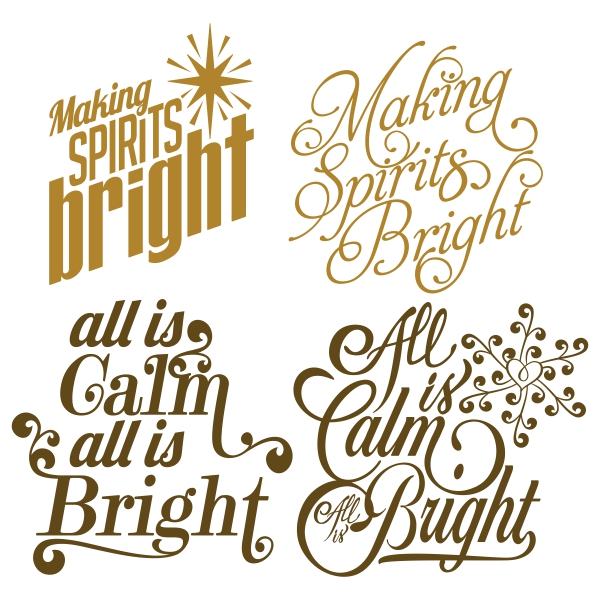 All is Calm All is Bright Svg Cuttable Designs