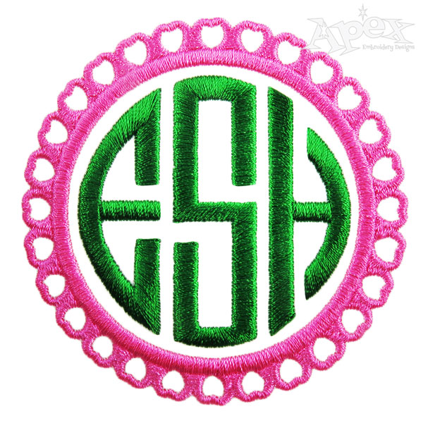 Scalloped Circle Embroidery Frame