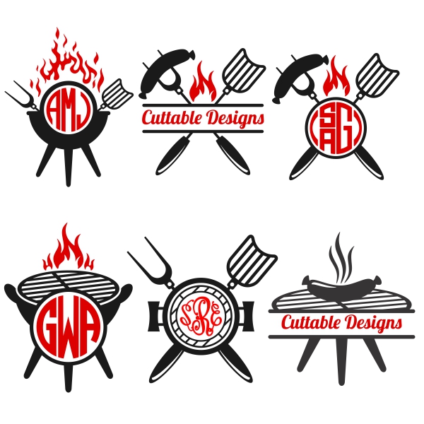 Barbecue BBQ Svg Cuttable Designs