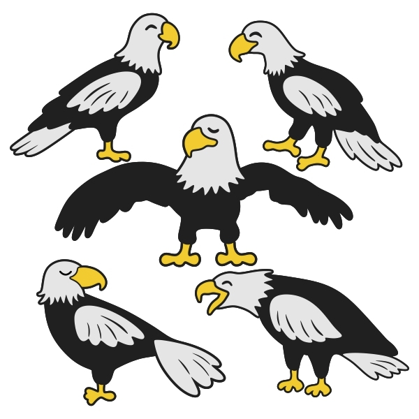 American Bald Eagle Cuttable Designs