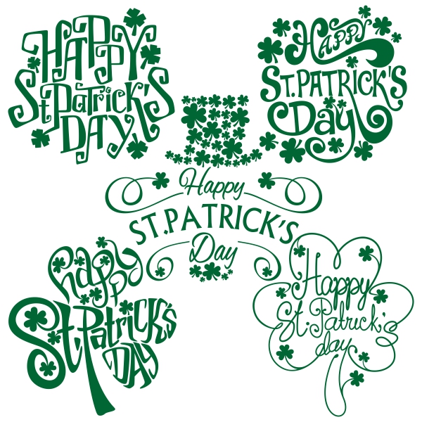 Happy St. Patrick's Day Svg Cuttable Design