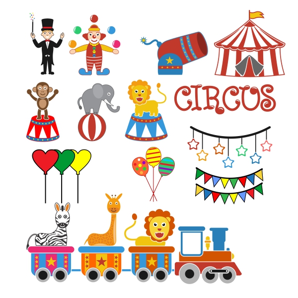 Circus Pack SVG Cuttable Designs